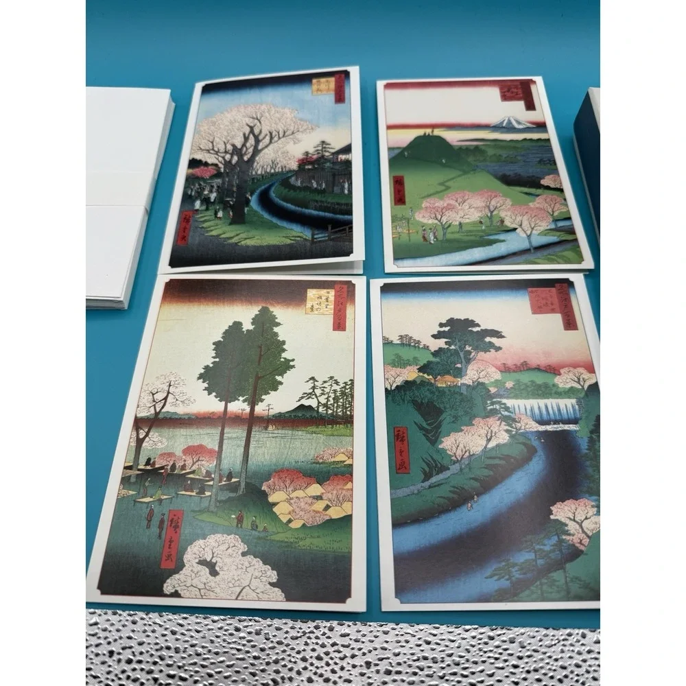 Hiroshige: Cherry Blossoms - Boxed Notecards - 17cards and envelopes 0324‎